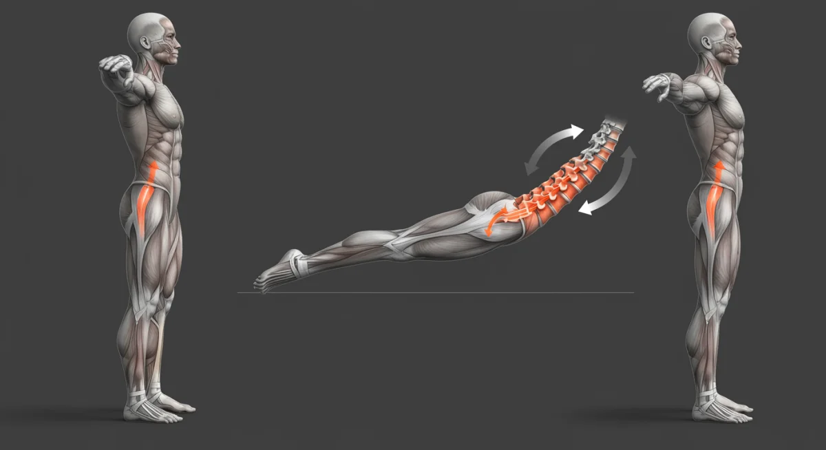 Ilustração de uma pessoa realizando o exercício de gatos e vacas para a coluna.