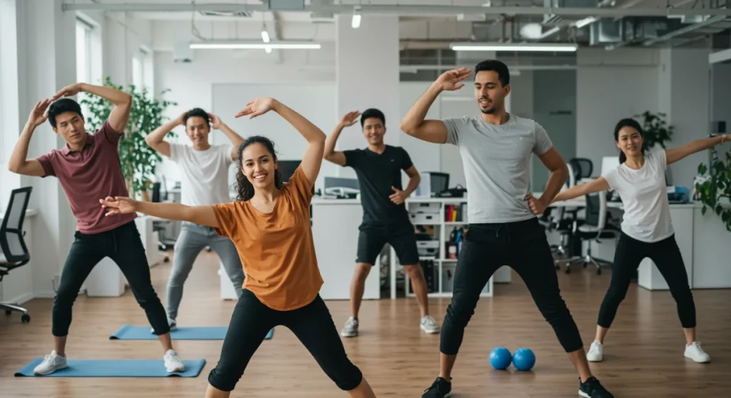 Ginástica Laboral: Aumento de 12% na Produtividade e Bem-Estar