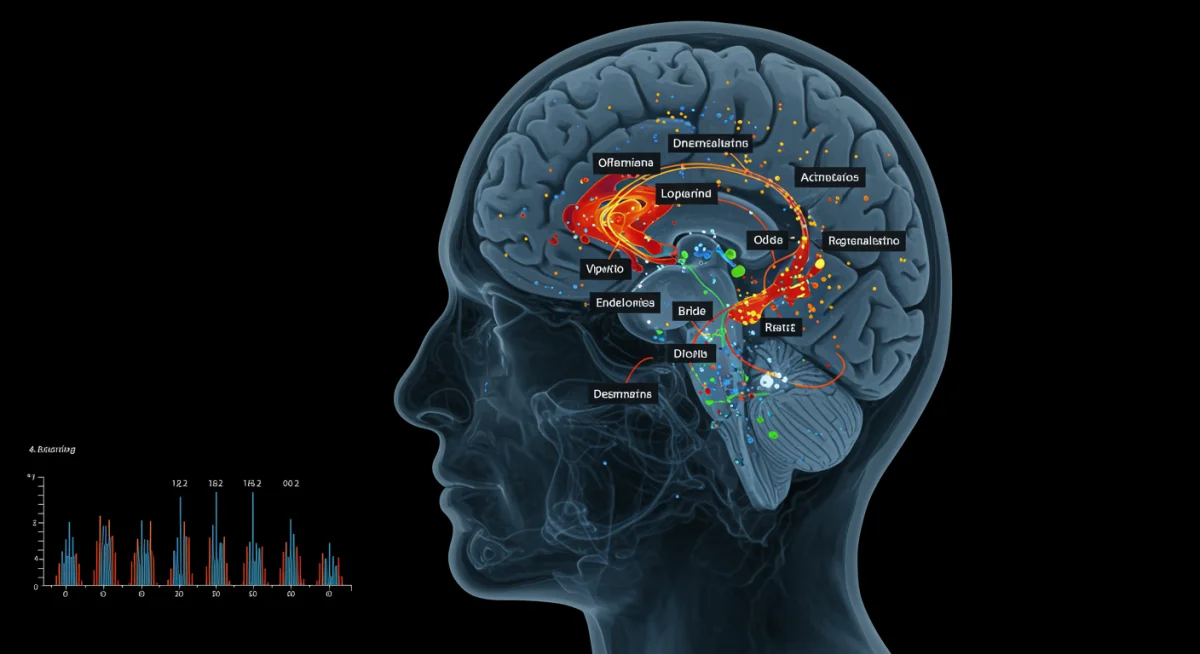 Exame cerebral destacando áreas ativadas durante a meditação, demonstrando neuroplasticidade.